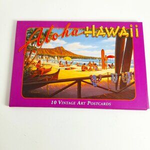 NIB 10 postcards of Best Selling Vintage Art Aloha Hawaii by World Renowned Art!